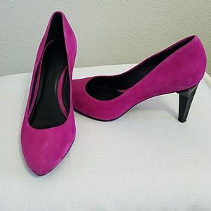 Rebecca Minkoff Italian Leather and Suede Pumps